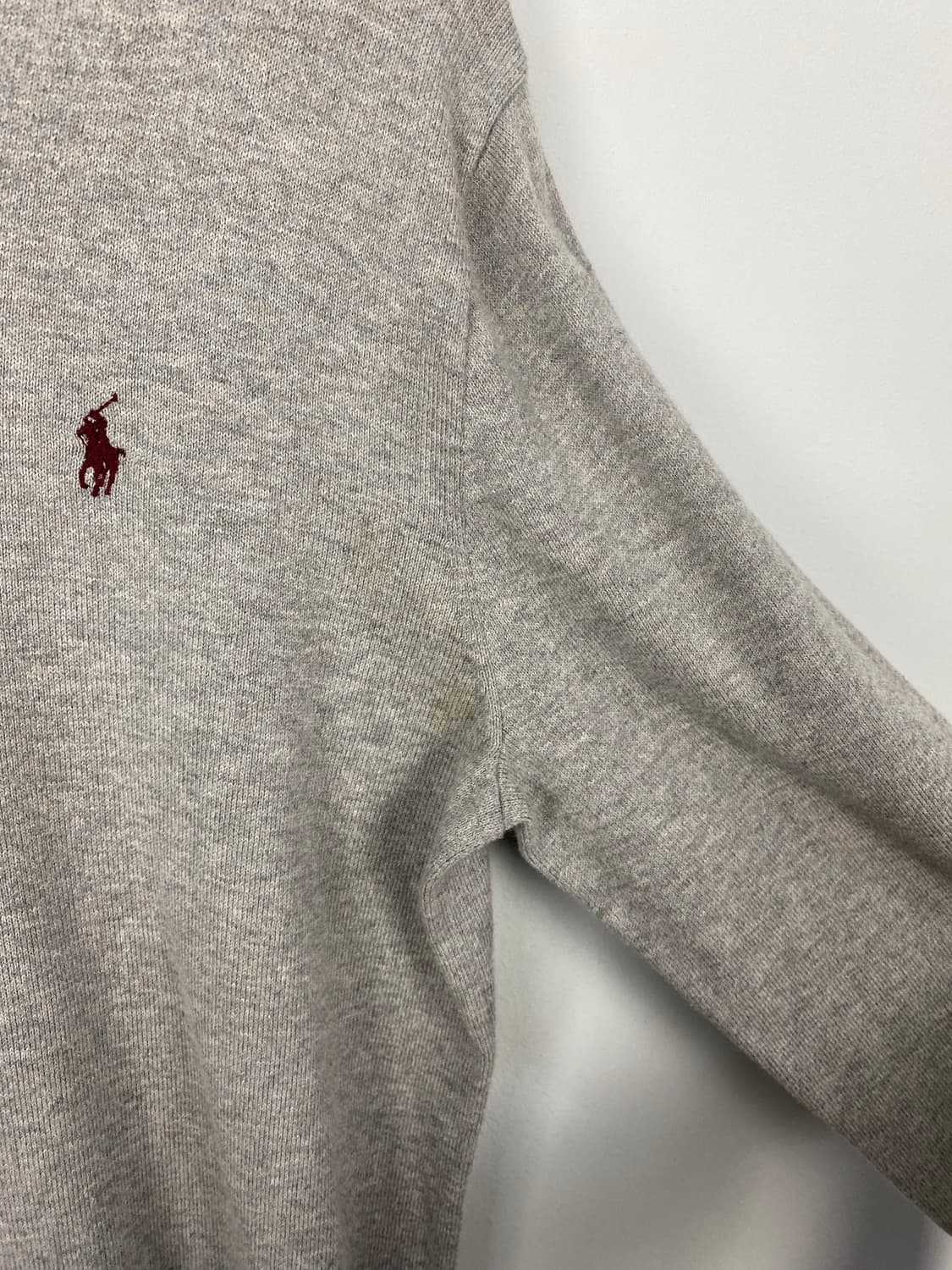폴로 랄프로렌 그레이 브이넥 코튼 니트 XL <663> 상품이미지6