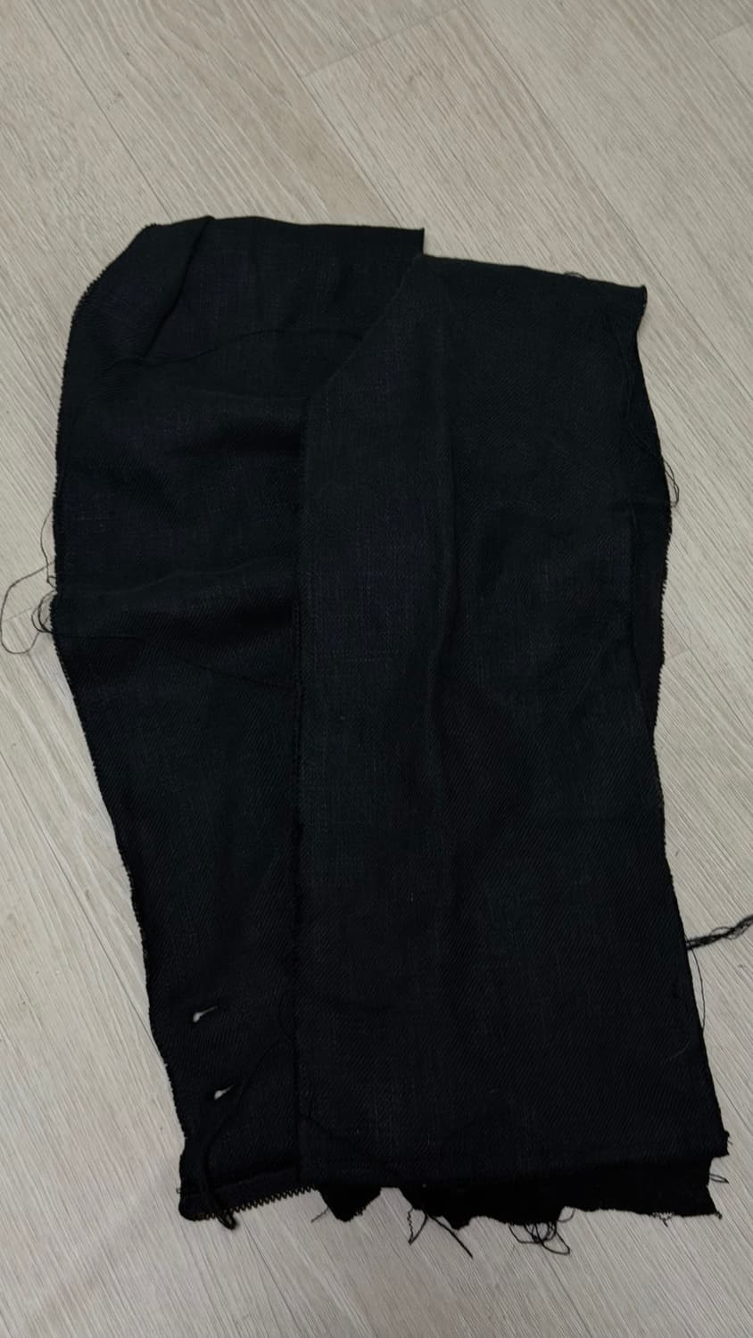 하르테올뎀 Asym Scarf Jacket [BK Linen] 2 상품이미지3