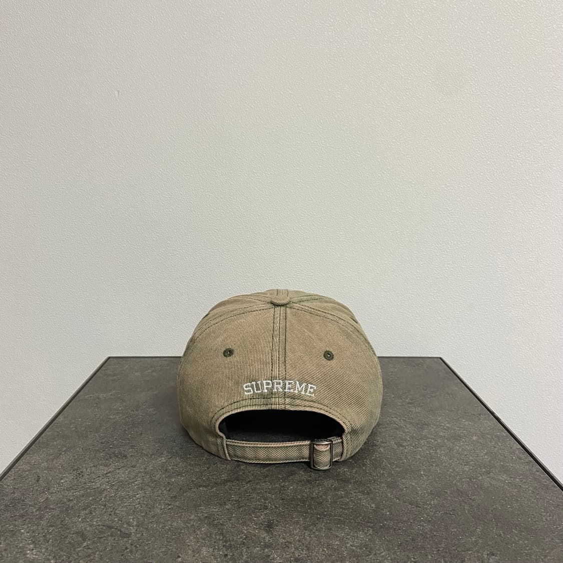 (OS) 슈프림 6패널 볼캡 모자 워시드 트윌 카키 그린 상품이미지4