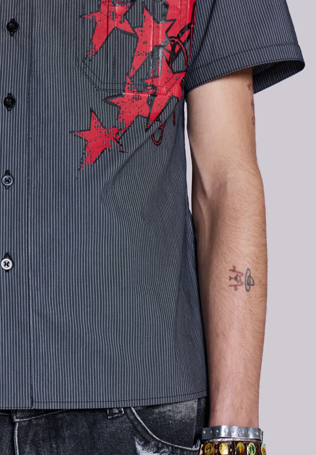 Jaded Man 제이디드런던 스크립트 핀스트라이프 셔츠 상품이미지8