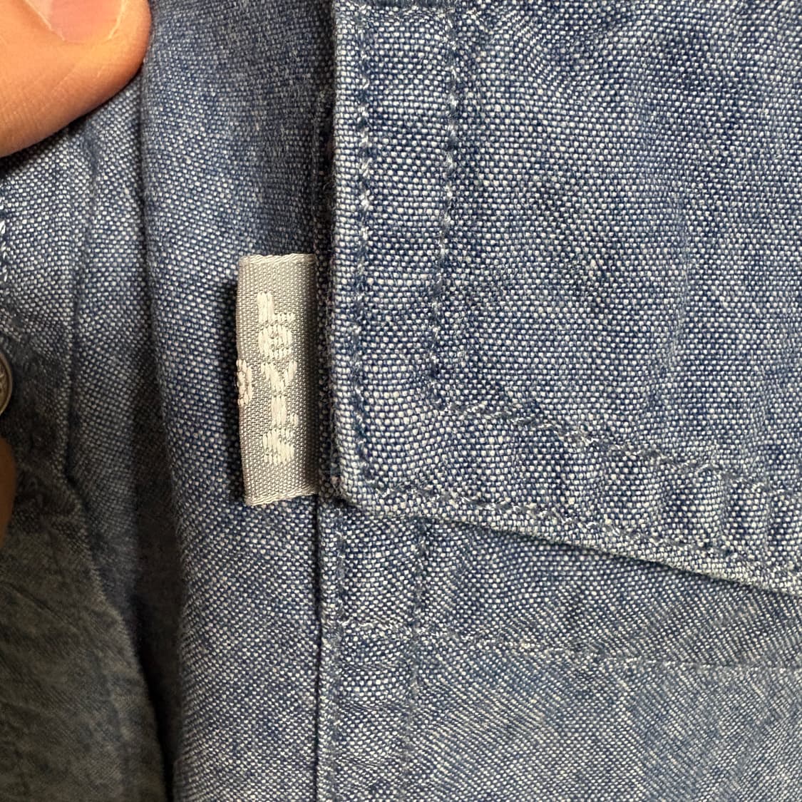 리바이스 실버탭 루즈핏 샴브레이 워크셔츠 / 블루, M 상품이미지6