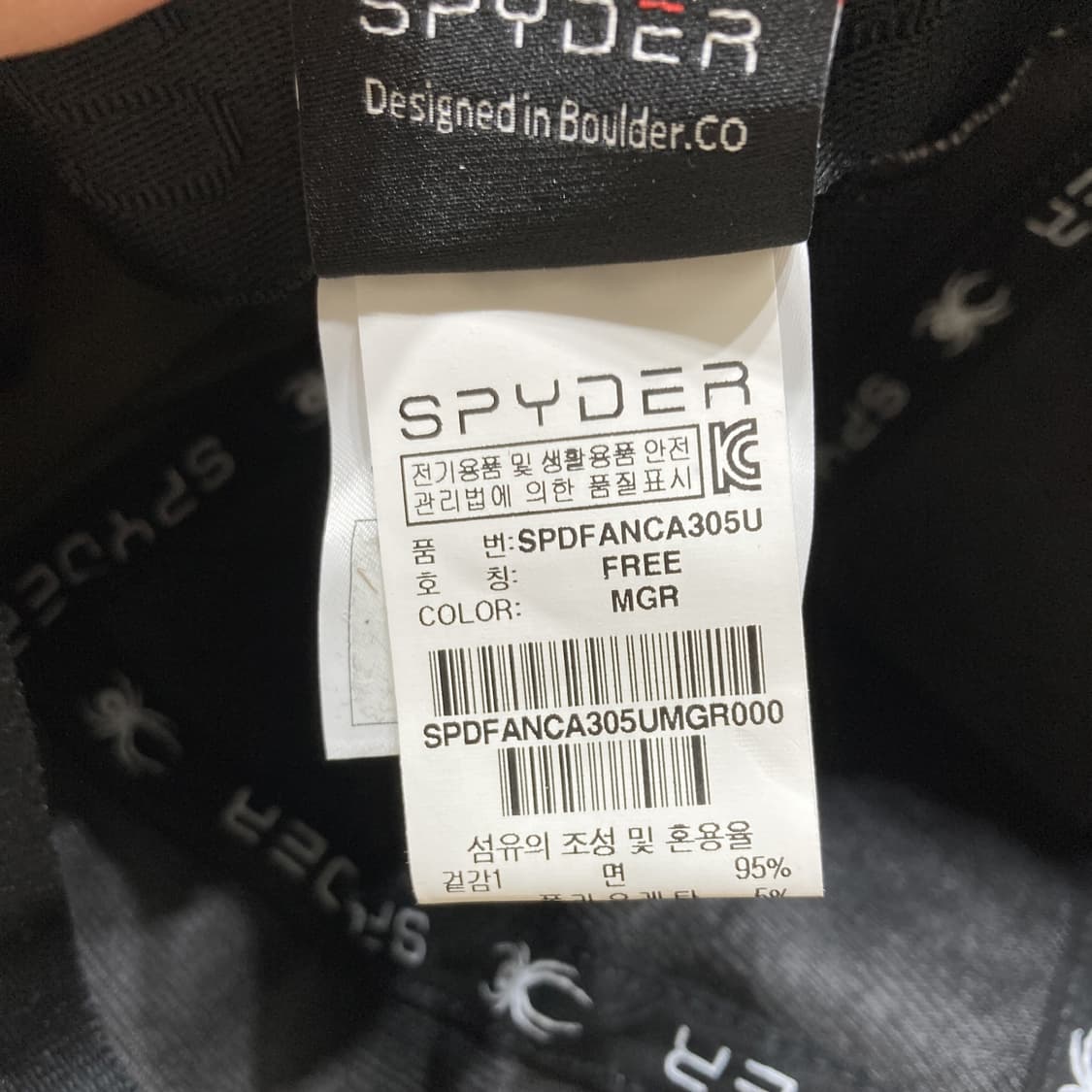 스파이더 글로시 사이드패널 캠프캡 새상품 F 상품이미지6