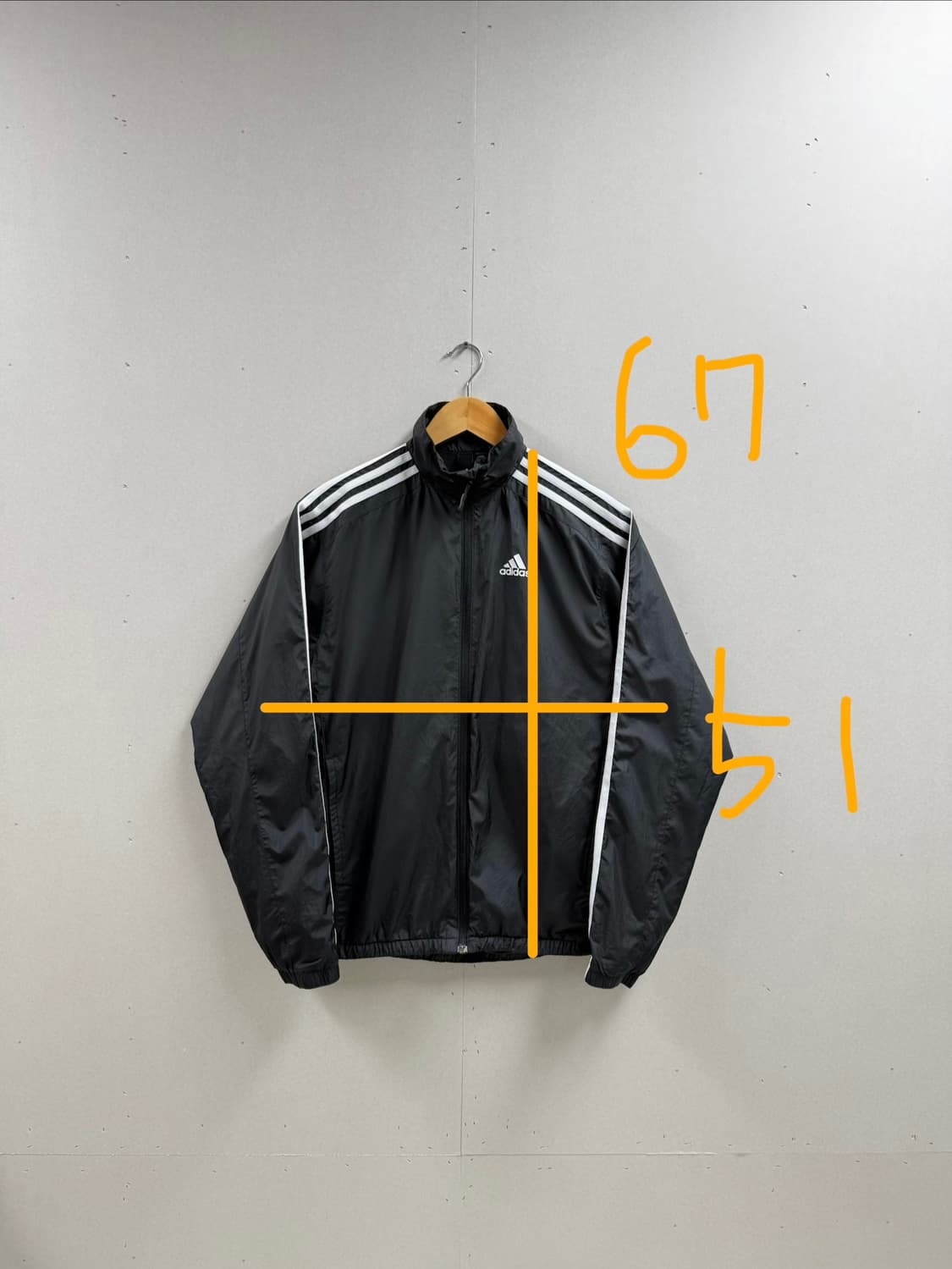 여성 S / 아디다스 바람막이 점퍼 블랙 상품이미지2