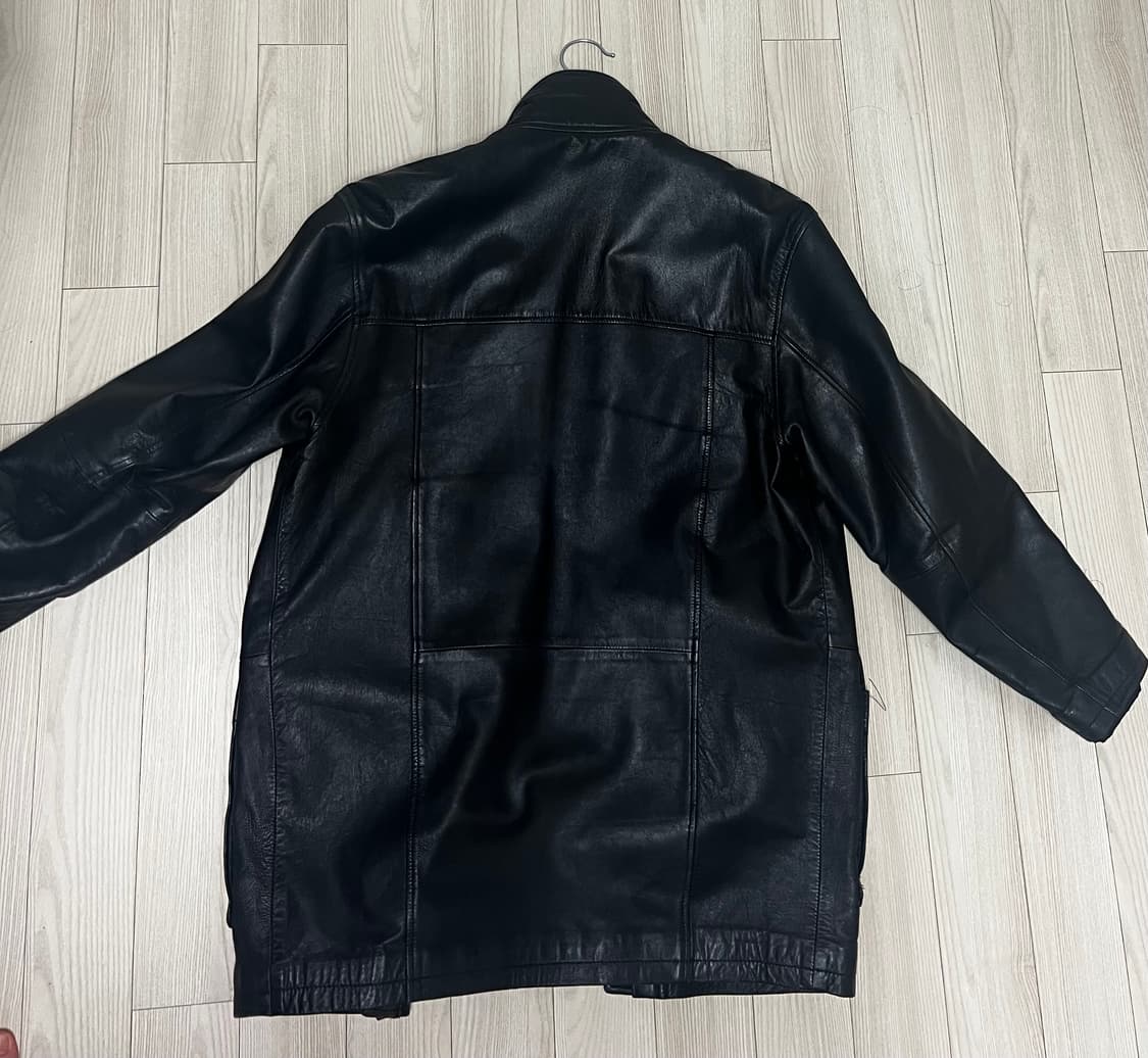 하이넥 레더 코트 상품이미지2