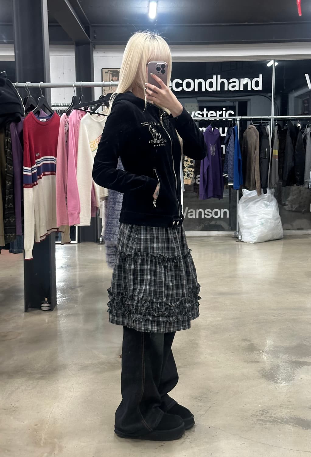 히스테릭 글래머 벨벳 자켓 상품이미지2