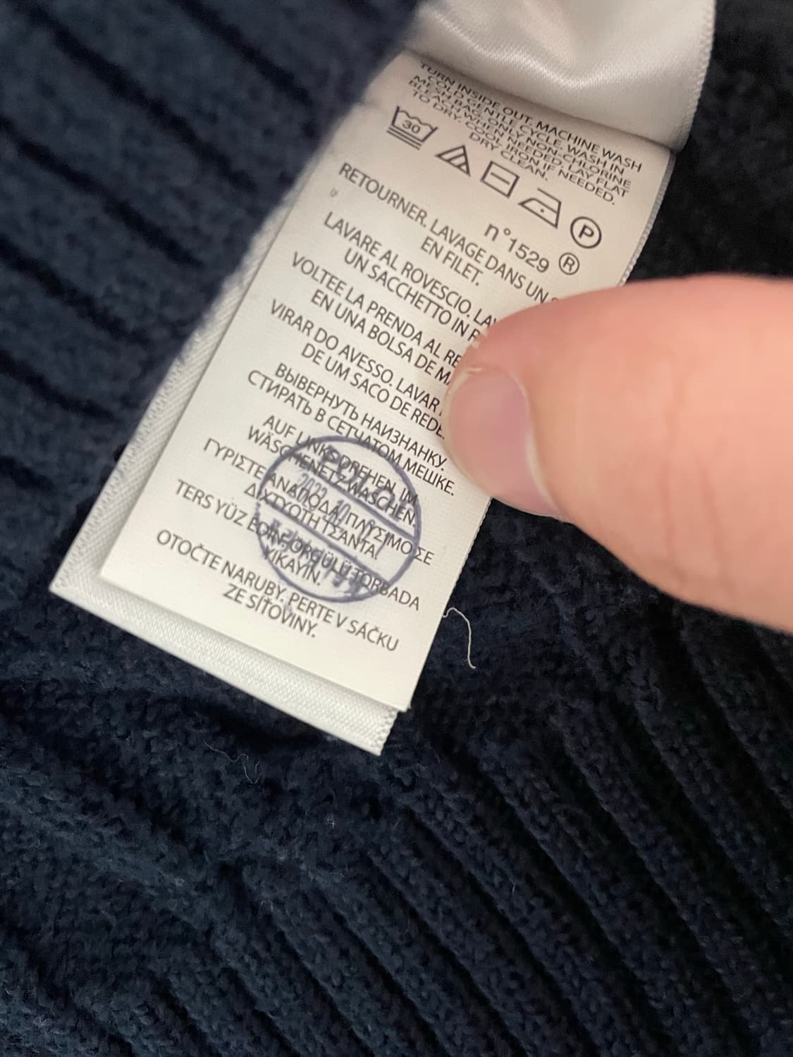 폴로 케이블 니트 L(매장QR정품) 상품이미지4