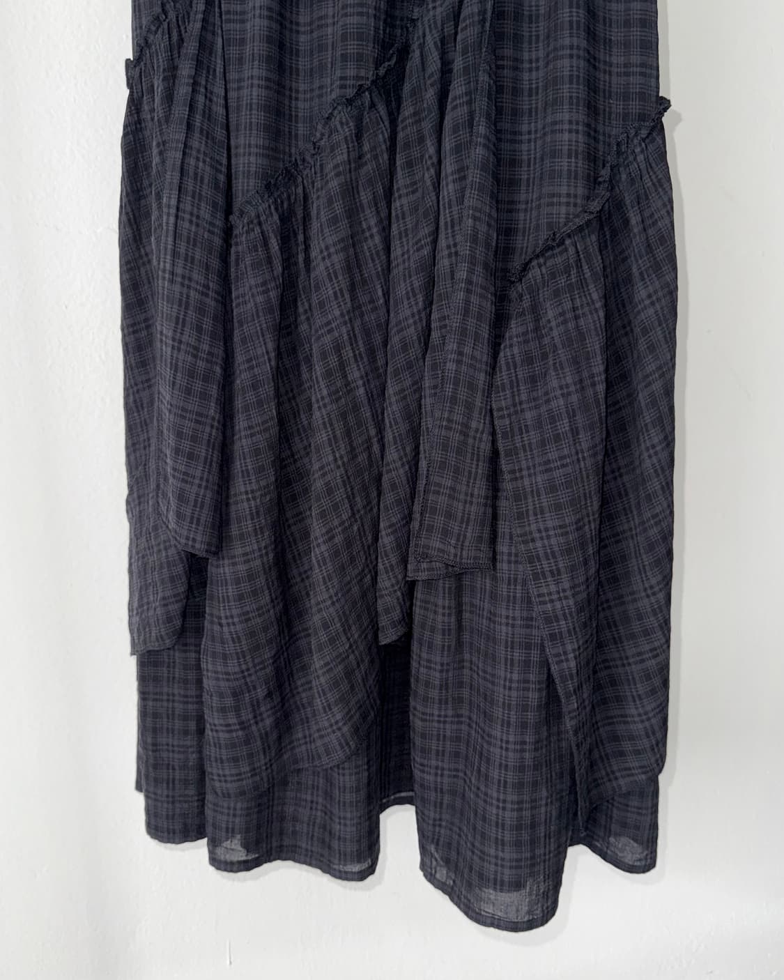 빈티지 체크 스커트 상품이미지4