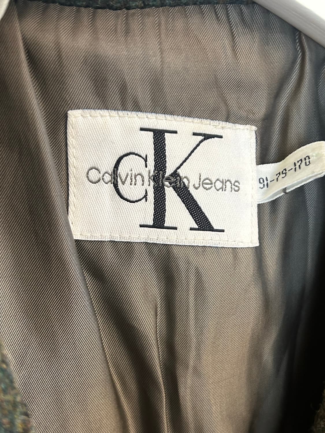 90‘s Calvin Klein jeans 3-button jacket 상품이미지5