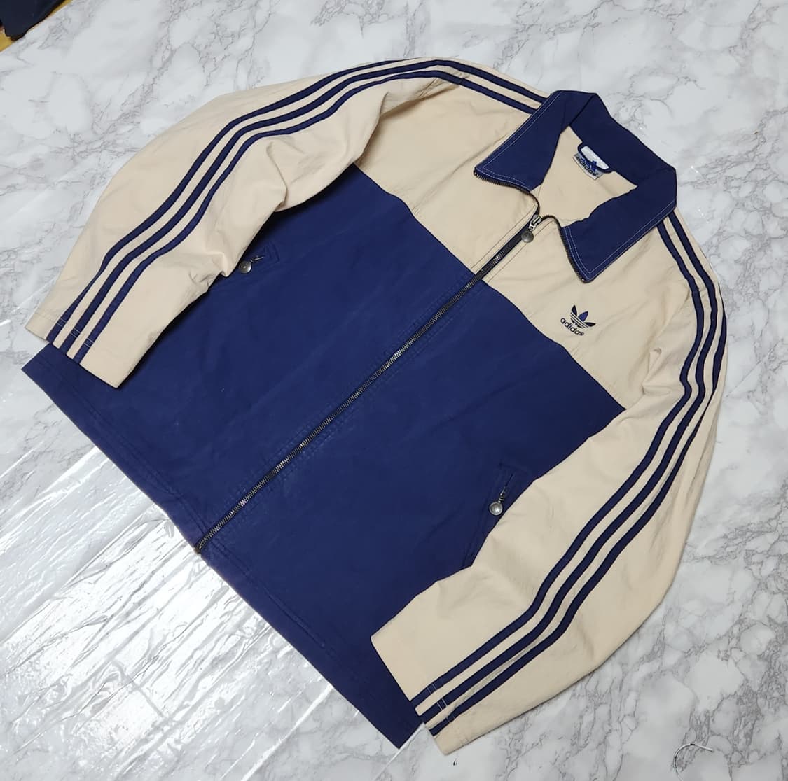 XL 아디다스 삼선 90s 솔리드 올드스쿨 자켓 극희귀 상품이미지2