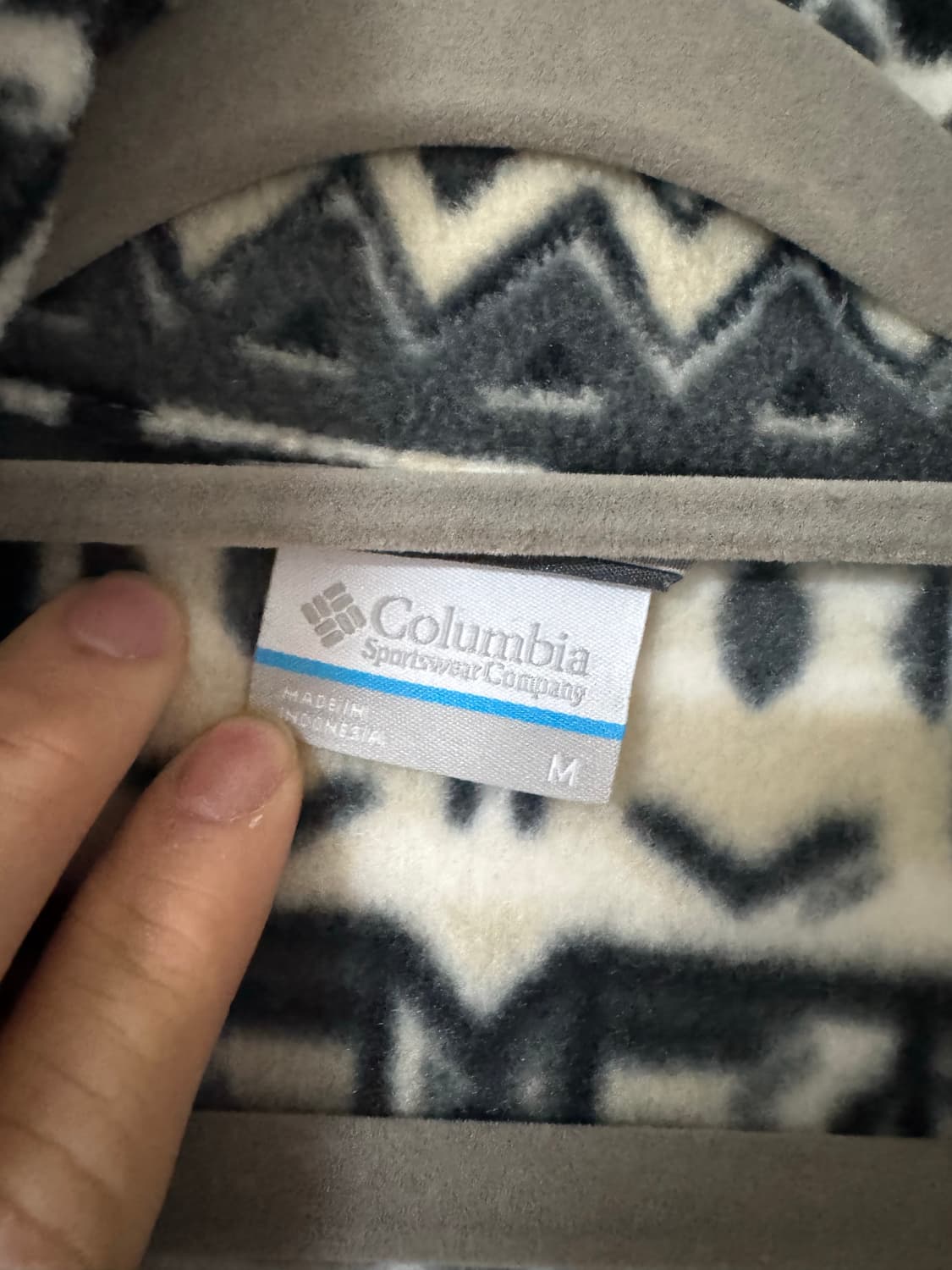 컬럼비아 패턴 플리스 집업 M 상품이미지4