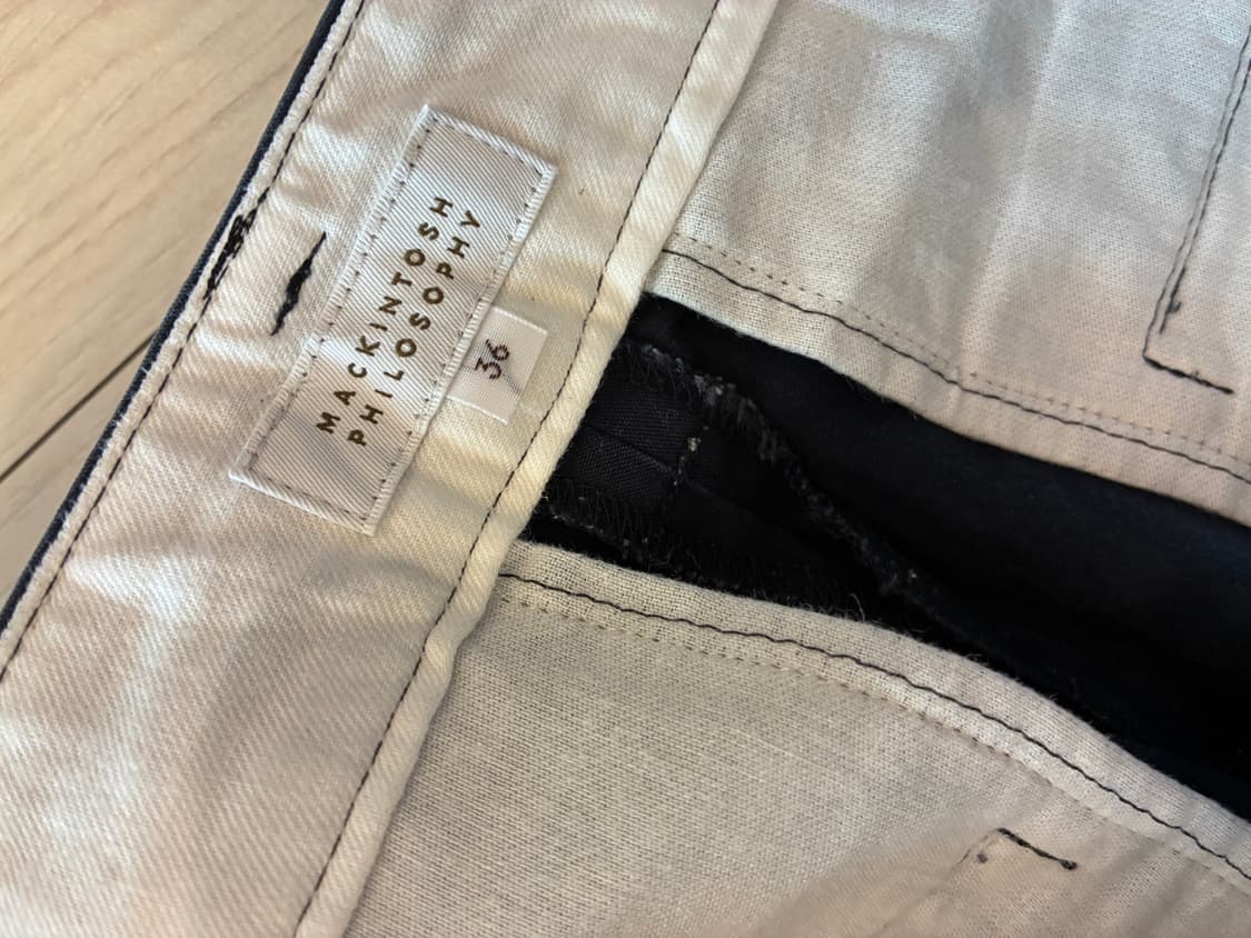 맥킨토시 필로소피 네이비 크롭 트라우저 사이즈36 상품이미지4