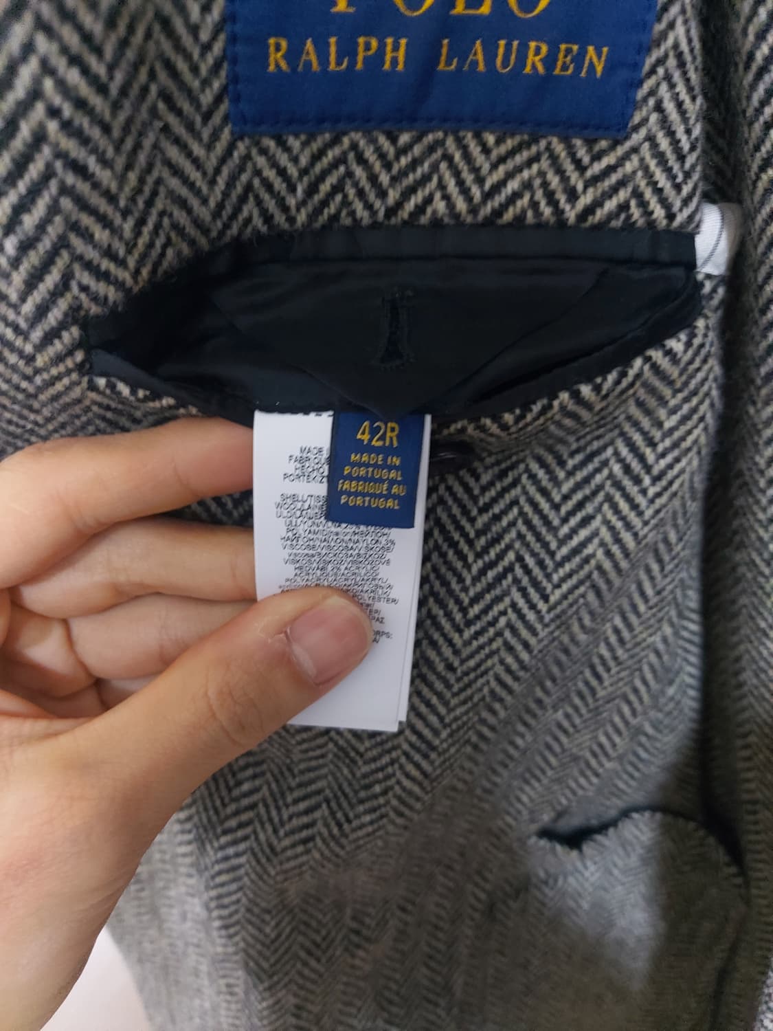 폴로 포르투갈메이드  헤링본 자켓 상품이미지3