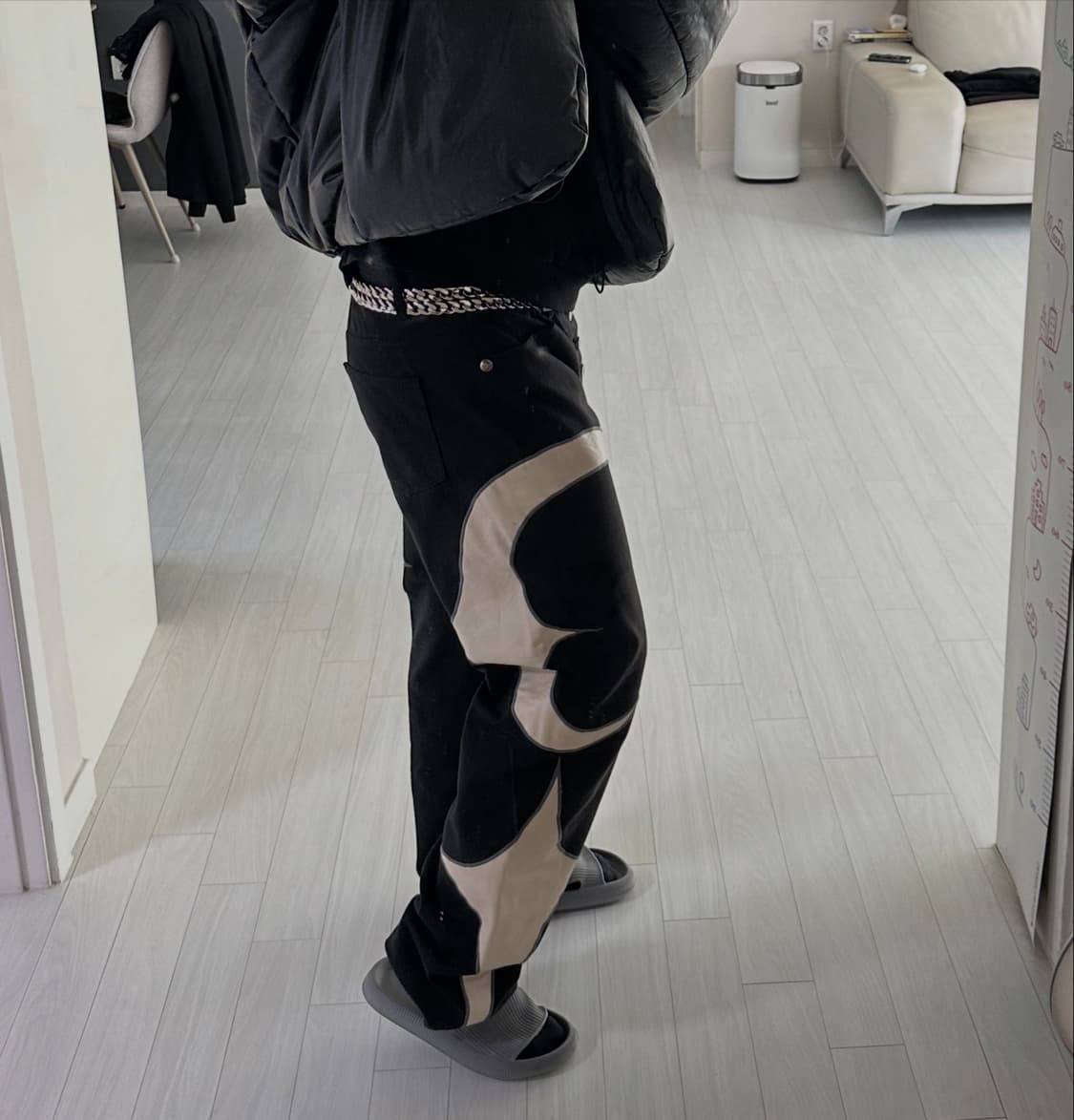 떠그클럽 TC 레더 팬츠 블랙 2 사이즈 상품이미지3