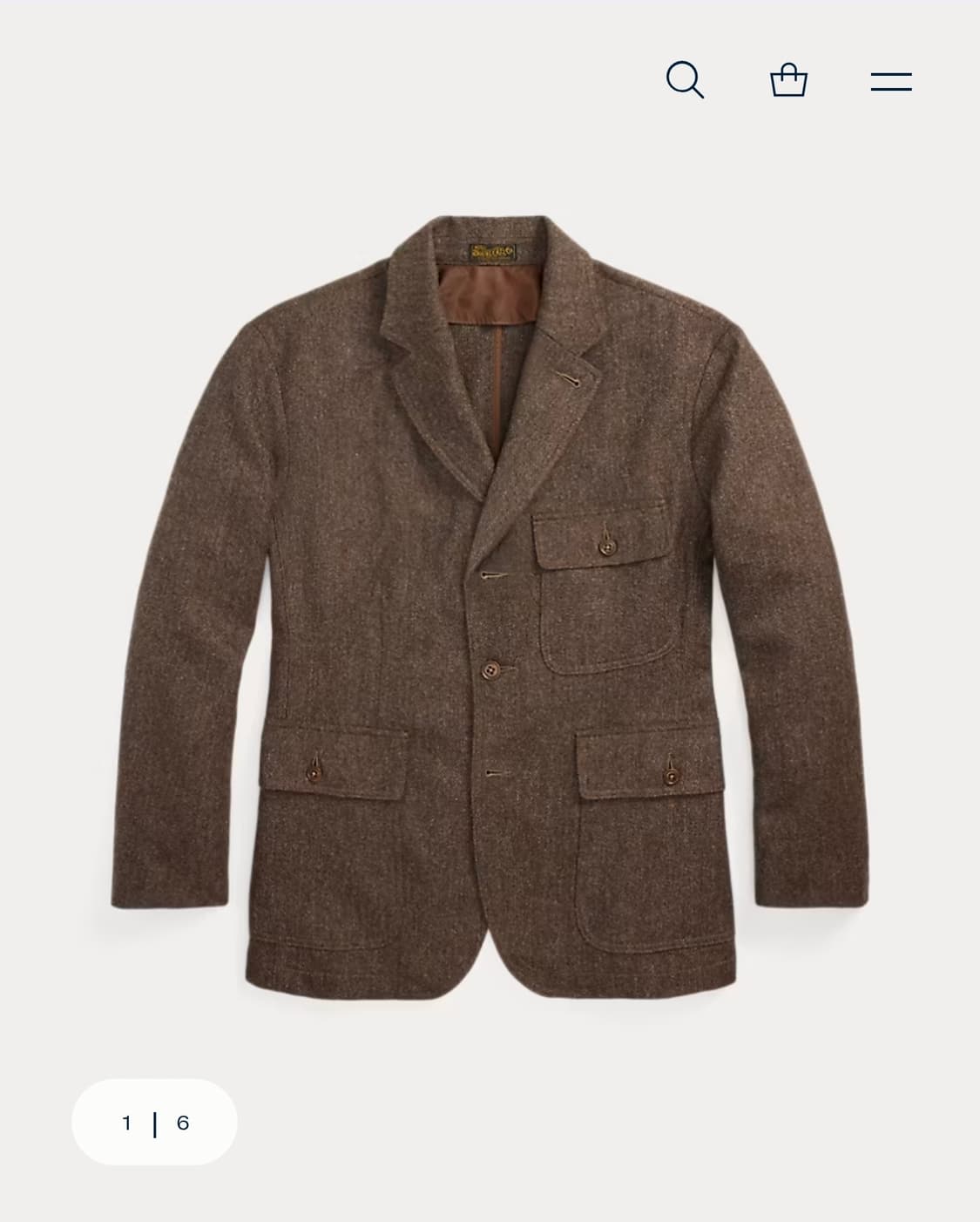 RRL 언컨스트럭티드 울 블렌드 스포츠 코트 상품이미지1