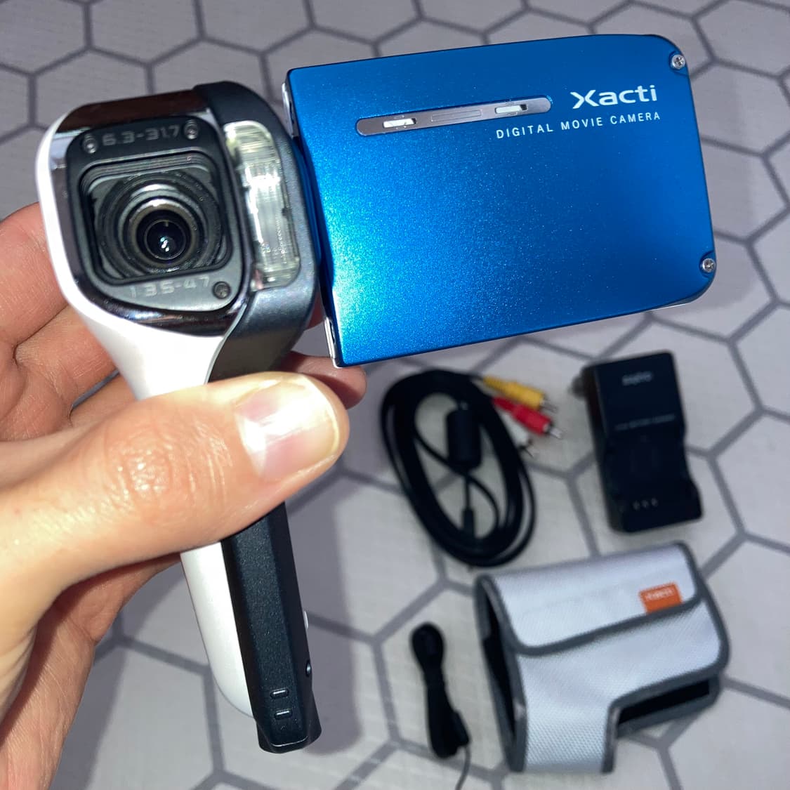 산요 작티 DMX-CA8 블루 산요작티 CA8 빈티지 캠코더 상품이미지1