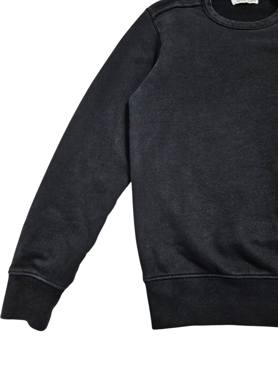 스톤아일랜드 와펜 기모 맨투맨 블랙 상품이미지4