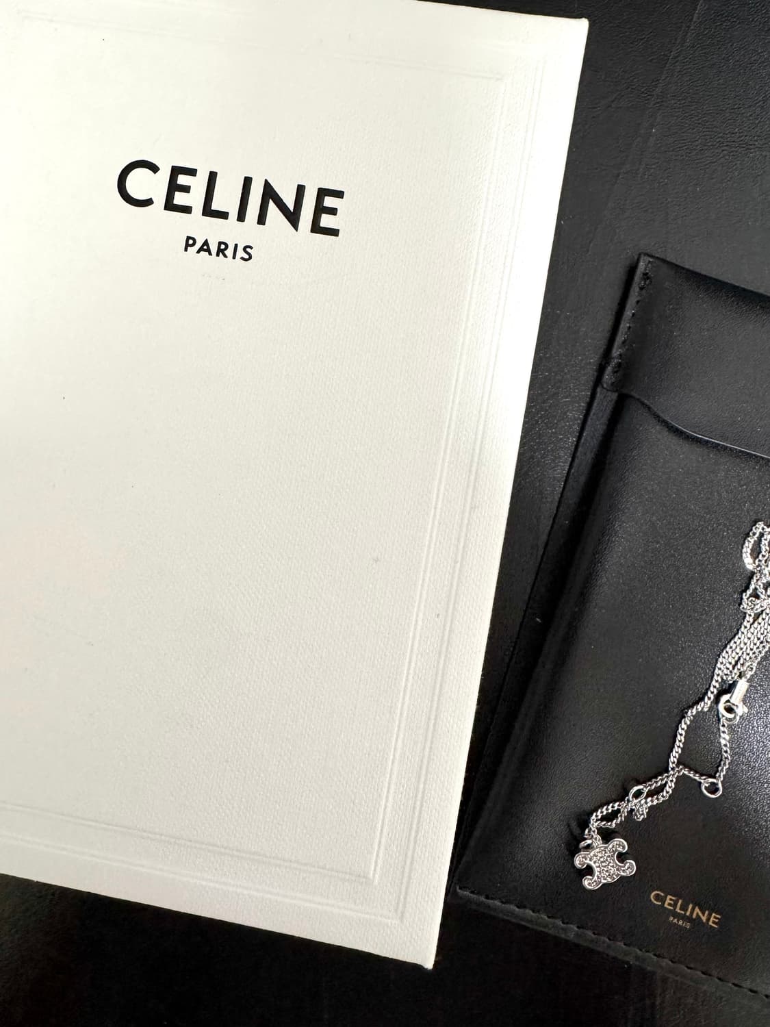 셀린느 트리옹프 목걸이 실버 상품이미지1