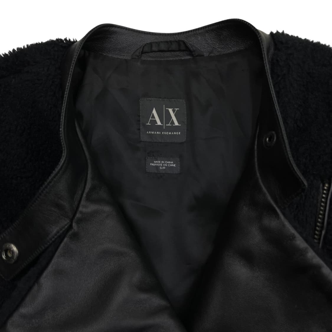 아르마니 익스체인지 블랙 양털 자켓 S 상품이미지6