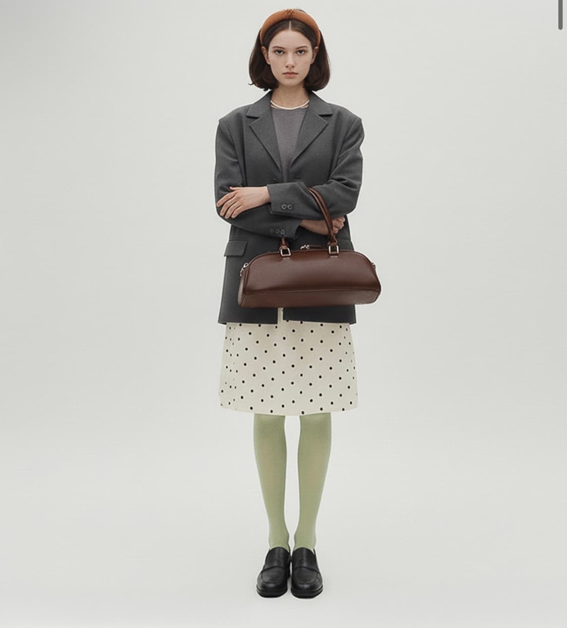 프렌즈손데토이 하프문 볼링백 토트_블랙 상품이미지1