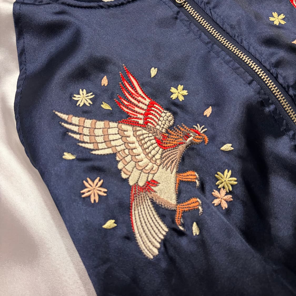 [48] SHINE 자수 스카쟌 네이비 화이트 C127 상품이미지3