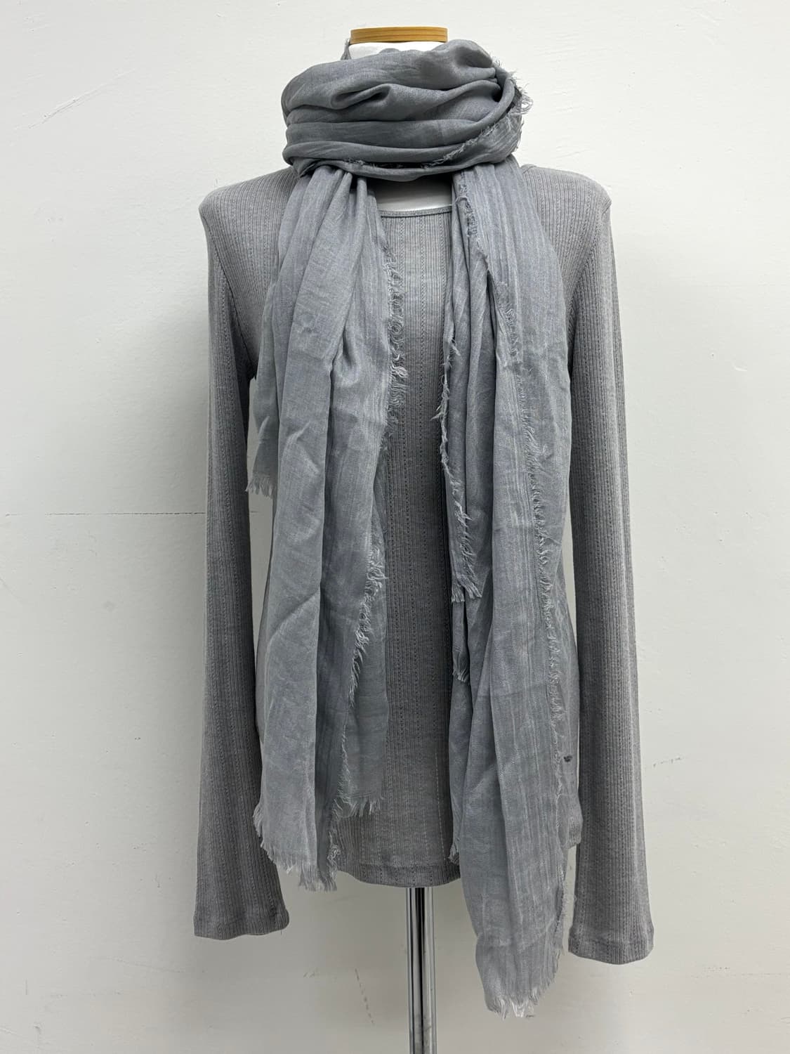 그레이 머플러 목도리 숄 상품이미지2