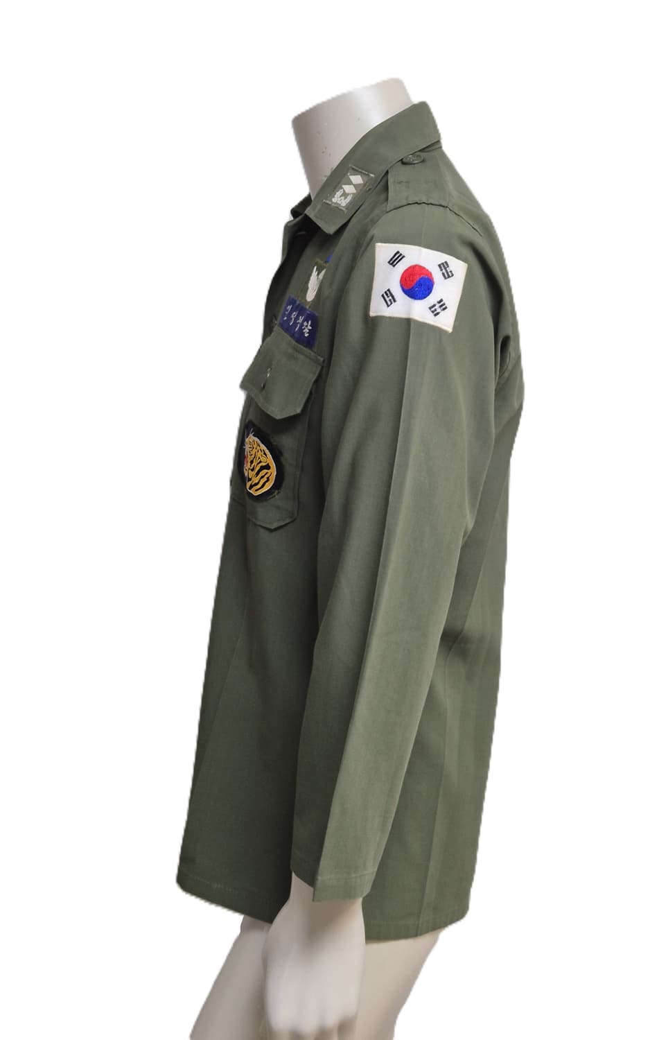 육군 구형 21사단 수색중대 보병 중위 민무늬 전투복 상의 자켓 (M) 상품이미지2