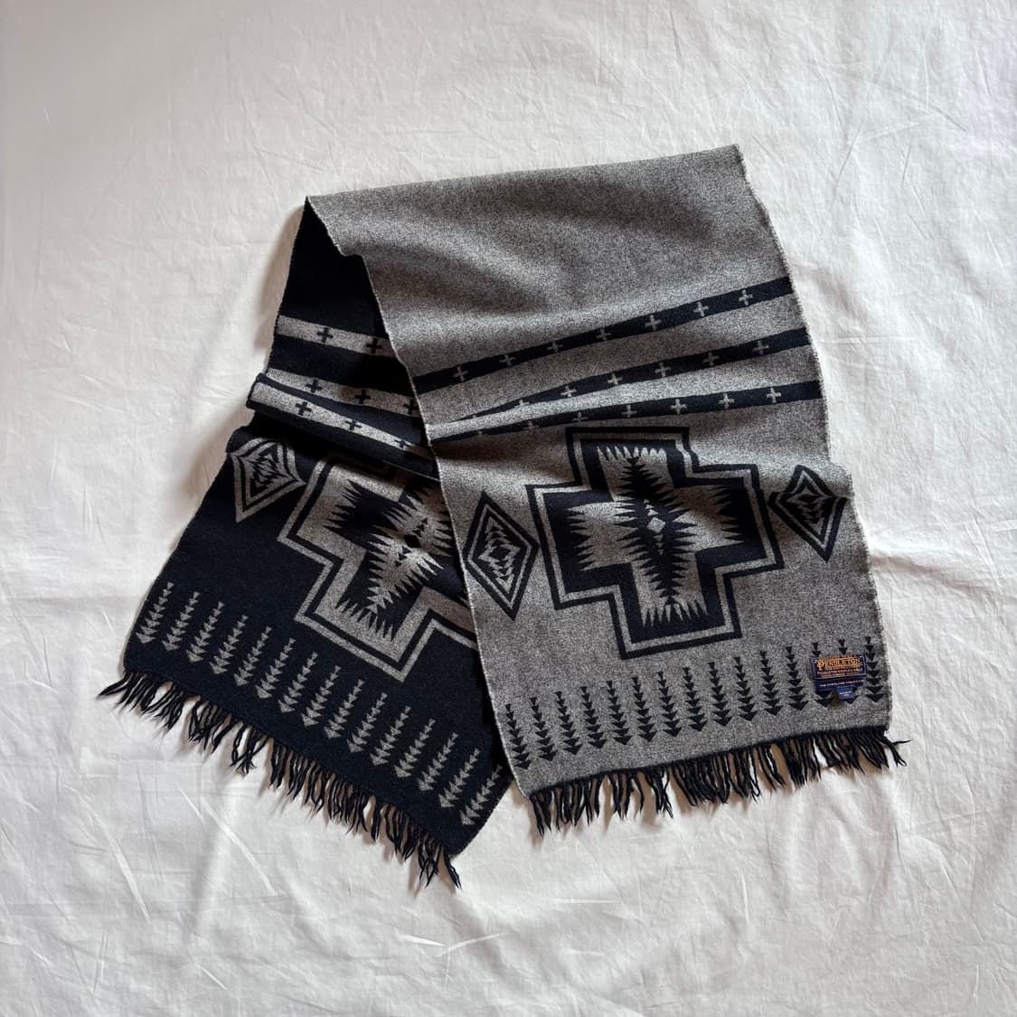USA PENDLETON 치마요 나바호 리버서블 버진울 머플러 상품이미지5