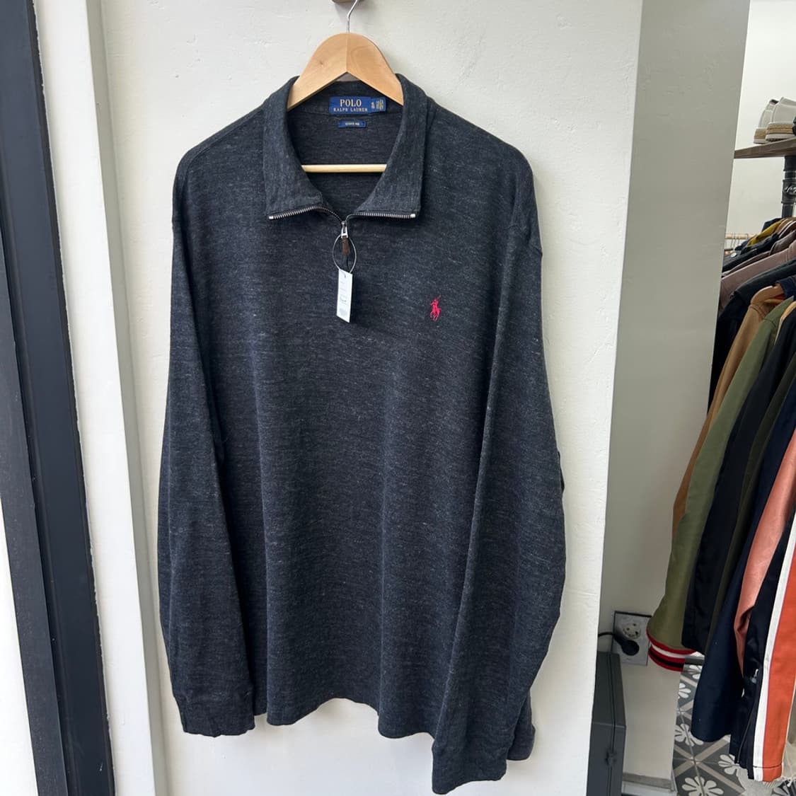 16282 - 폴로 랄프로렌 차콜 반집업 니트 상품이미지2