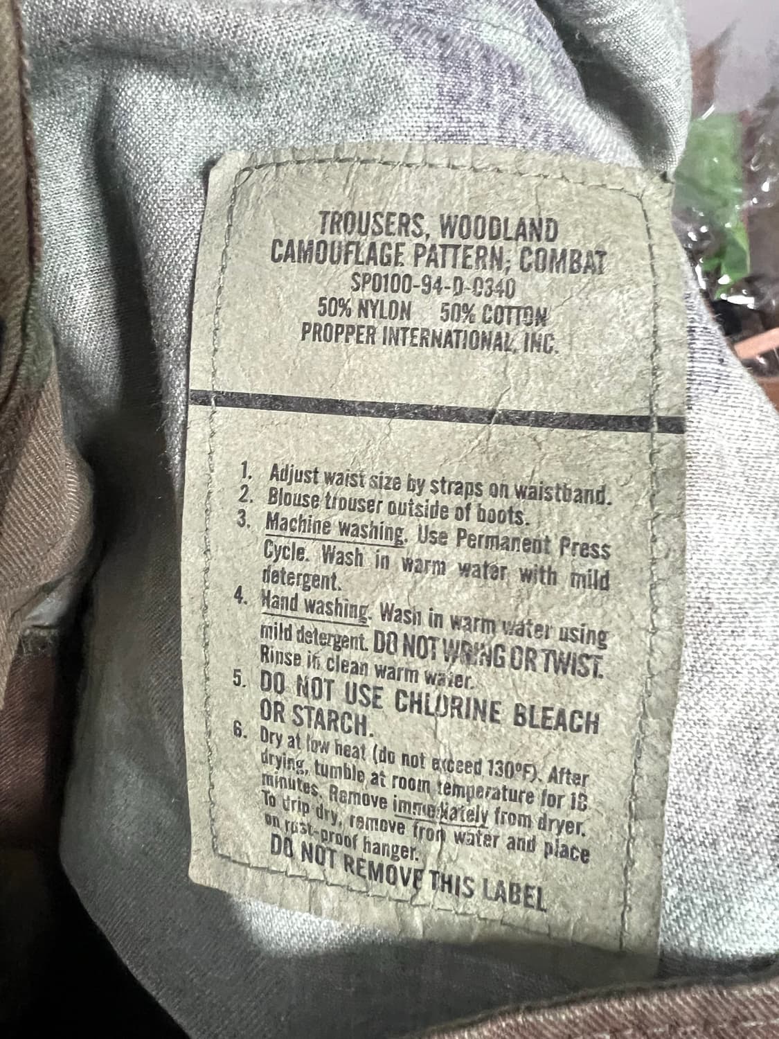 90‘오리지널 밀리터리 카고팬츠 상품이미지5