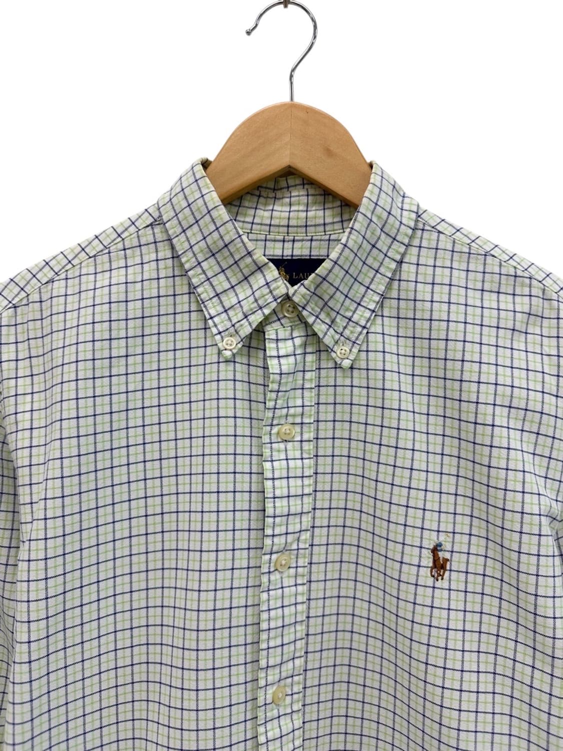 폴로 랄프로렌 체크 셔츠 그린 (L~XL))  상품이미지2