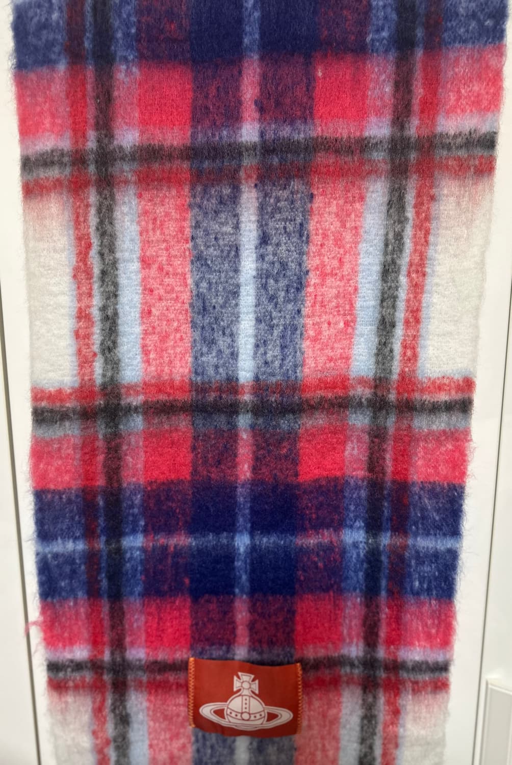 비비안웨스트우드 알파카모헤어울체크 머플러남여공용 상품이미지5