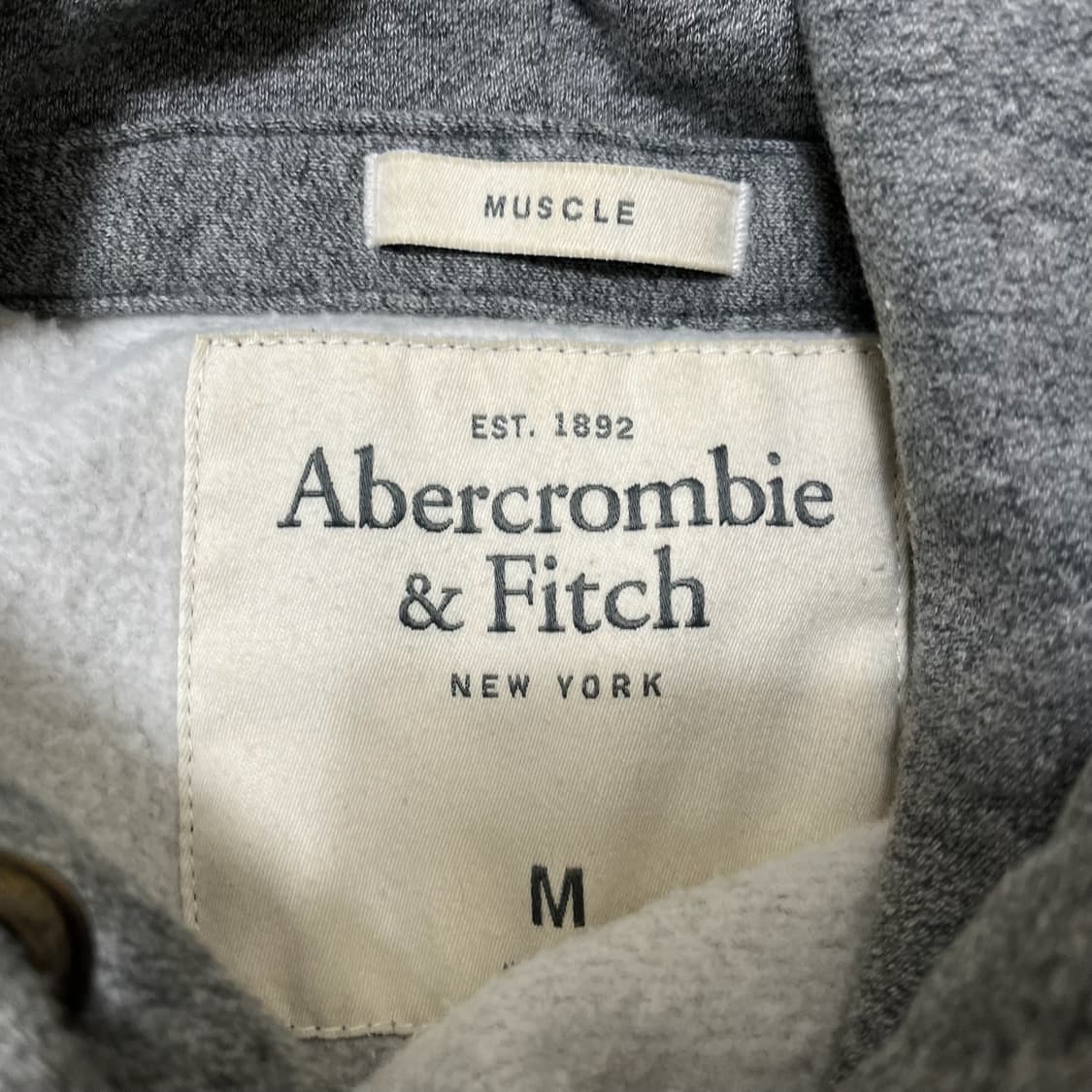 아베크롬비 NYC 빅로고 후드티 M/95  상품이미지6