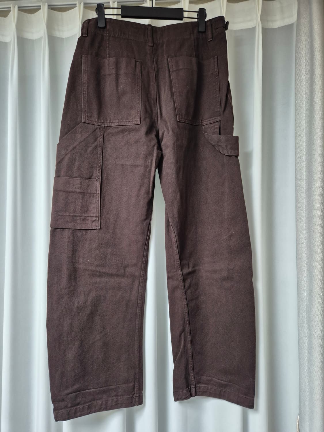 [M] EE 이이 가먼츠 다이드 워크팬츠 브라운 상품이미지3