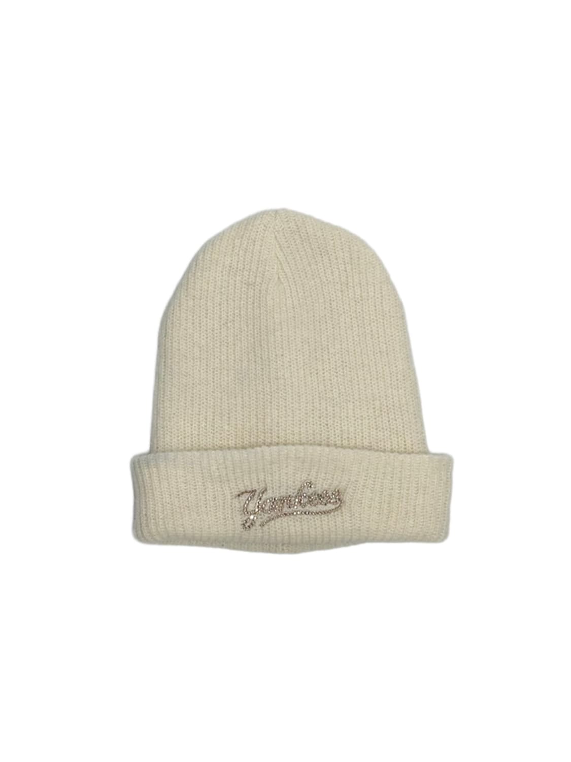 MLB 뉴욕양키즈 글리터 큐빅 앙고라 비니 상품이미지1