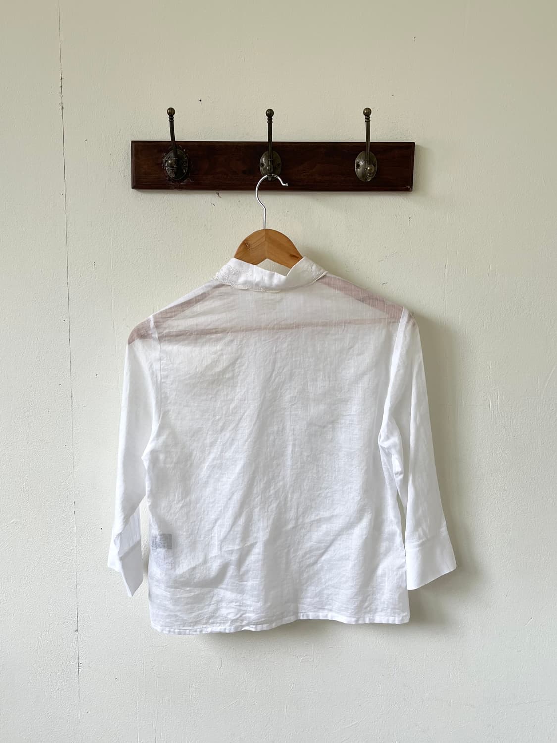 VERRE SEC 화이트 린넨 셔츠 상품이미지3