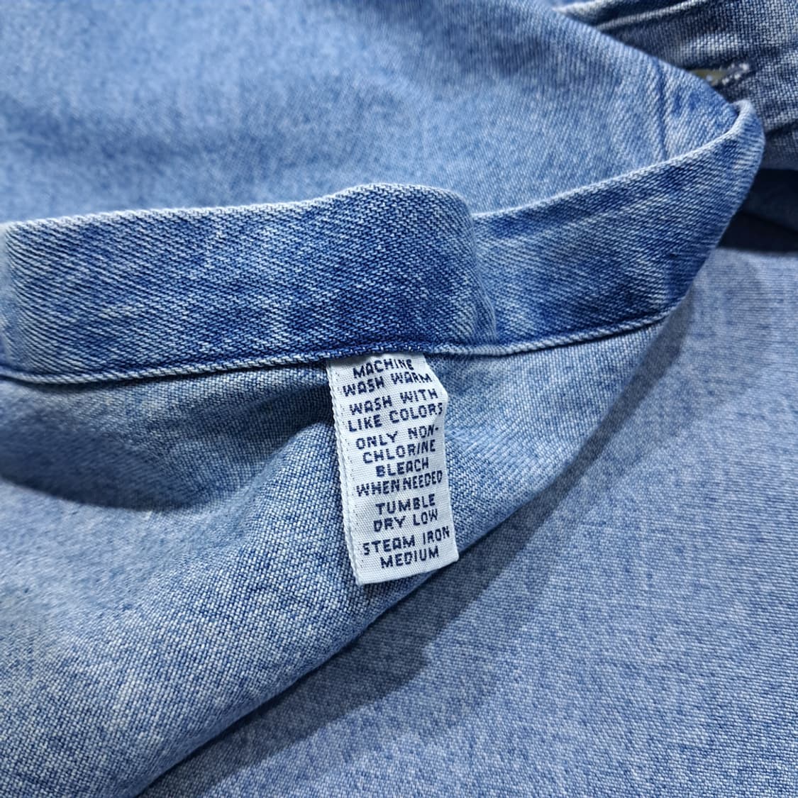 CL559 XL 폴로 90s 레드포니 빅셔츠 클래식 데님 셔츠 남방 상품이미지5