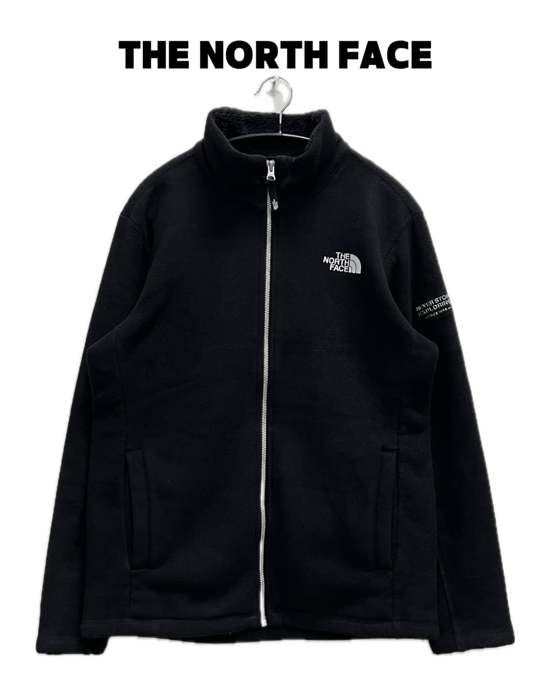 노스페이스 화이트라벨 후리스 집업 자켓 블랙 상품이미지1