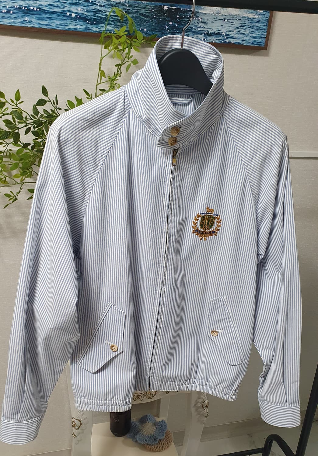 J.press 스트라이프 바라쿠다 봄버자켓 상품이미지1