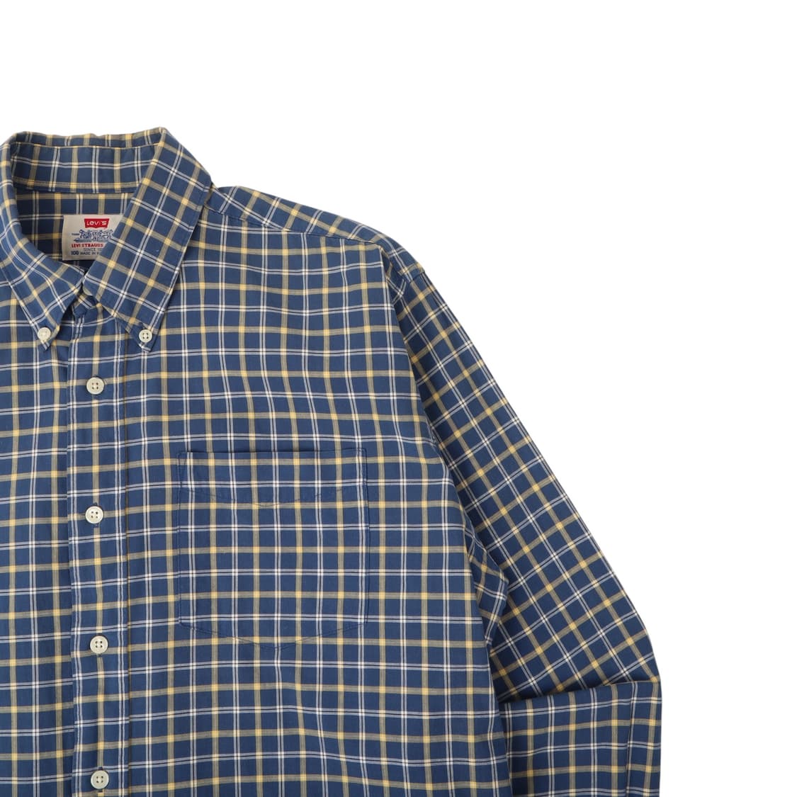 리바이스 블루 체크 셔츠 상품이미지3