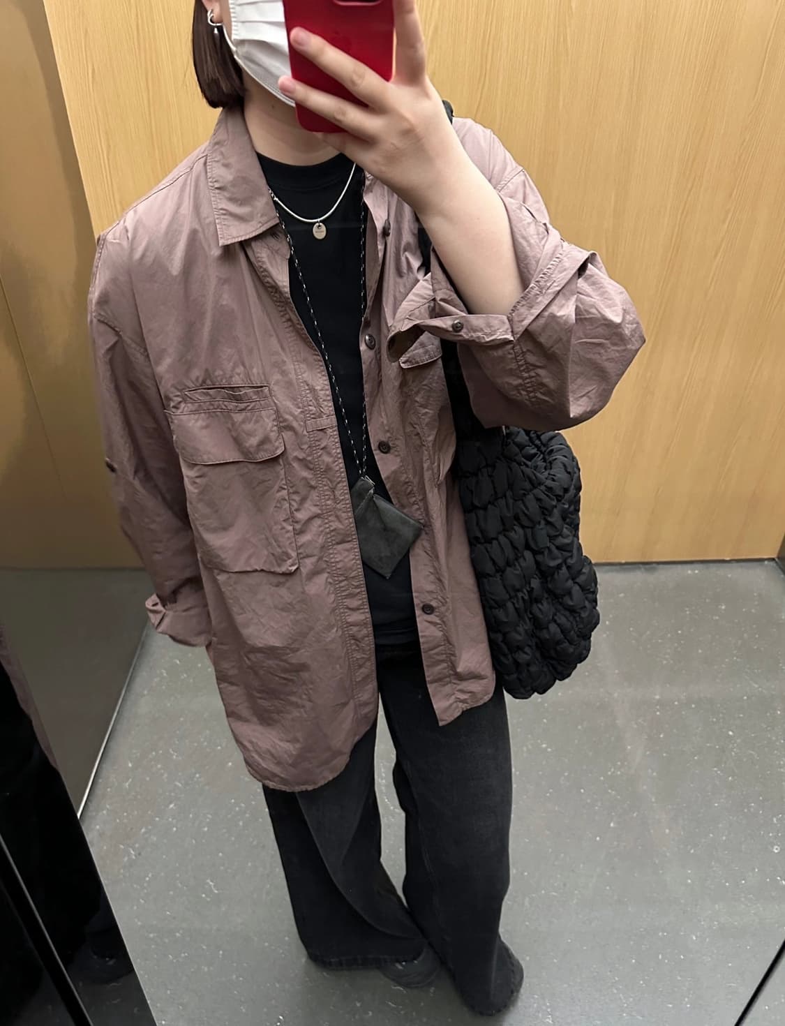 Uniqlo U 유니클로 유틸리티오버셔츠 브라운 상품이미지6