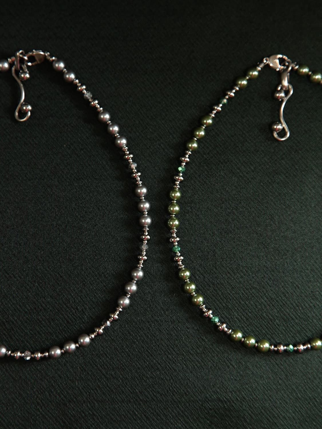 CASIOPEIA  Space Road(2color) 크리스탈 진주목걸이 상품이미지1