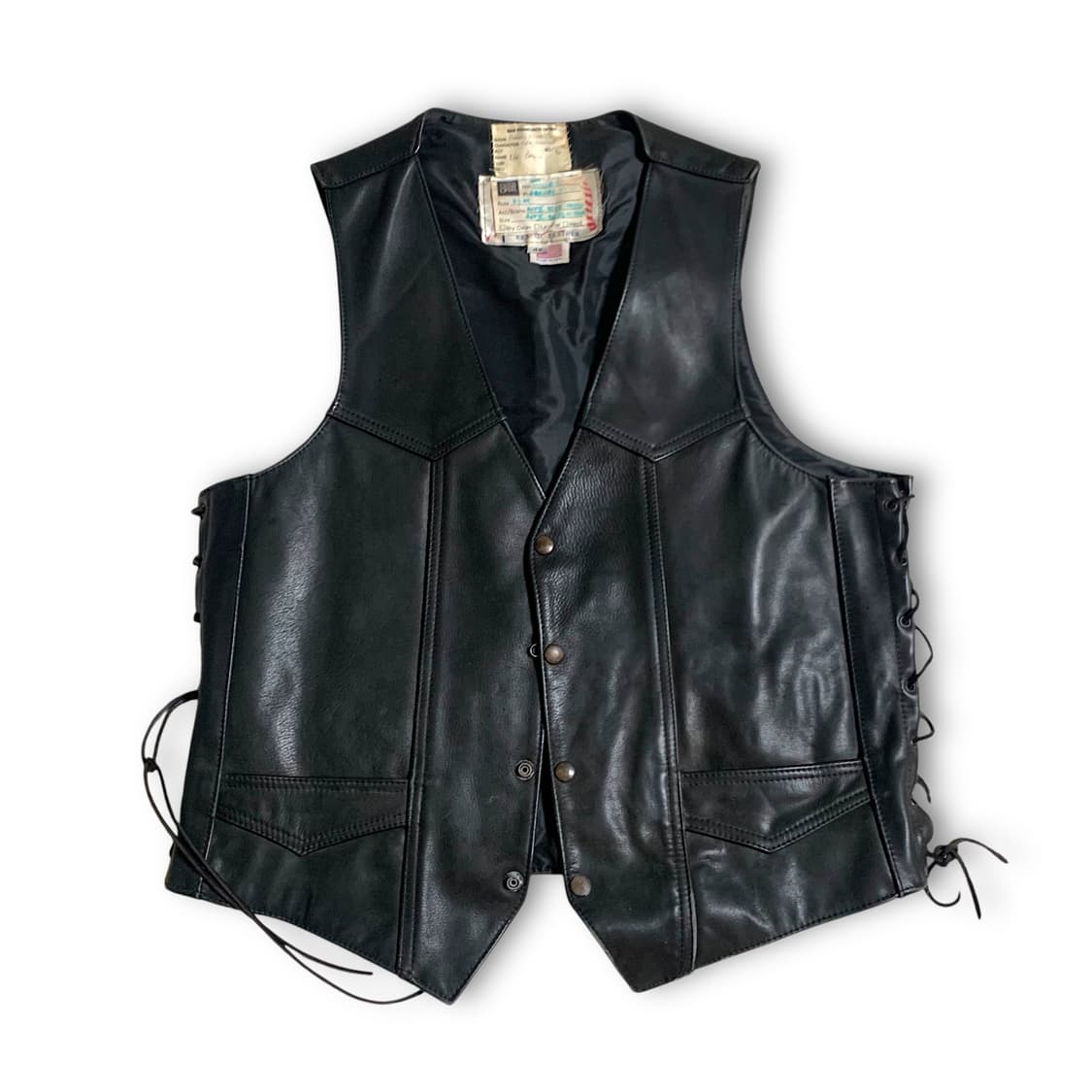 [XL] 90s Opera Stage-Worn Leather Vest 상품이미지1