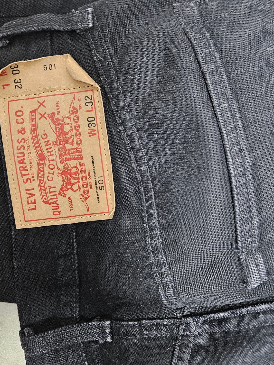 리바이스 LVC 84501 블랙 30/32 상품이미지5