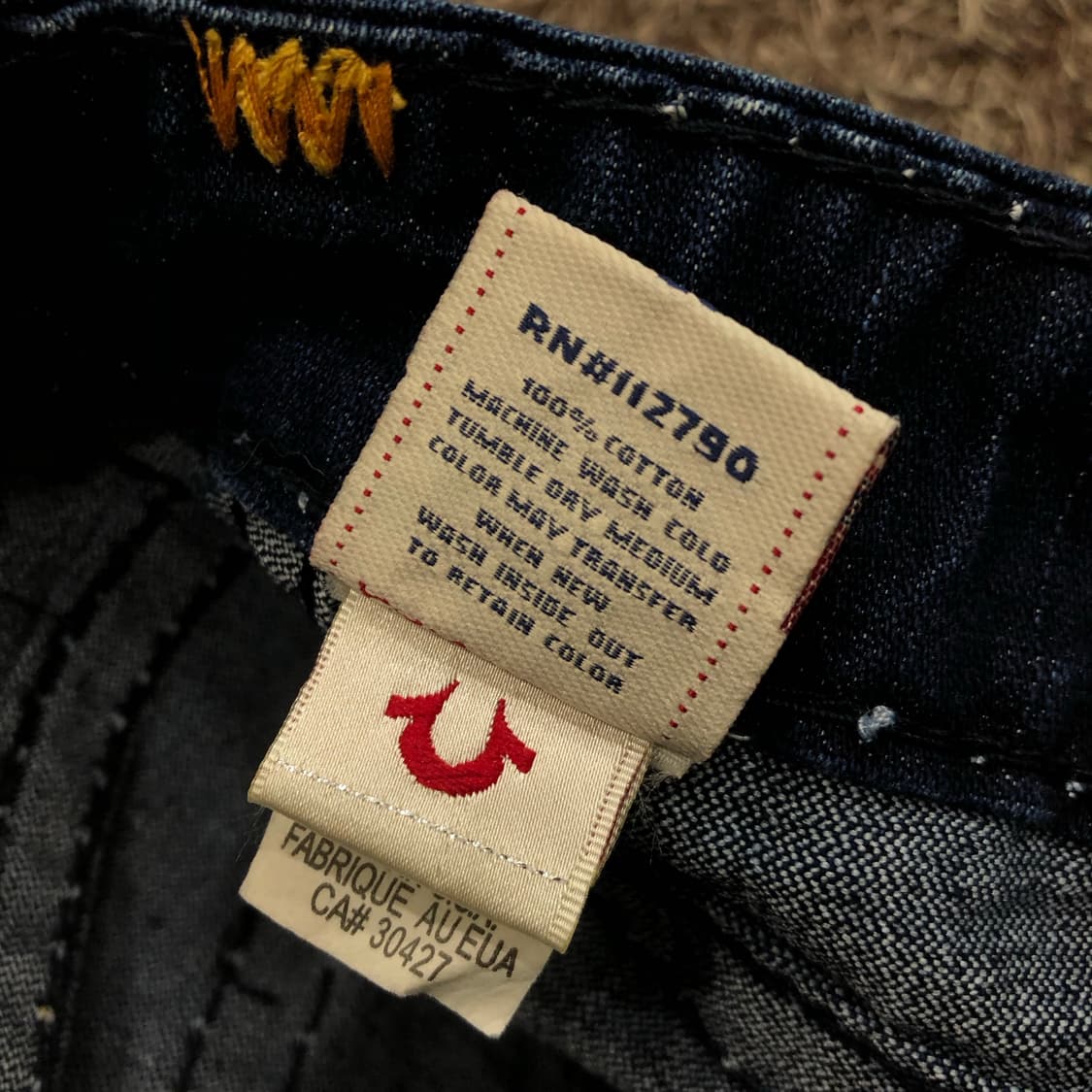 트루릴리전 빌리 슈퍼티 부츠컷 스티치 데님 팬츠 상품이미지8