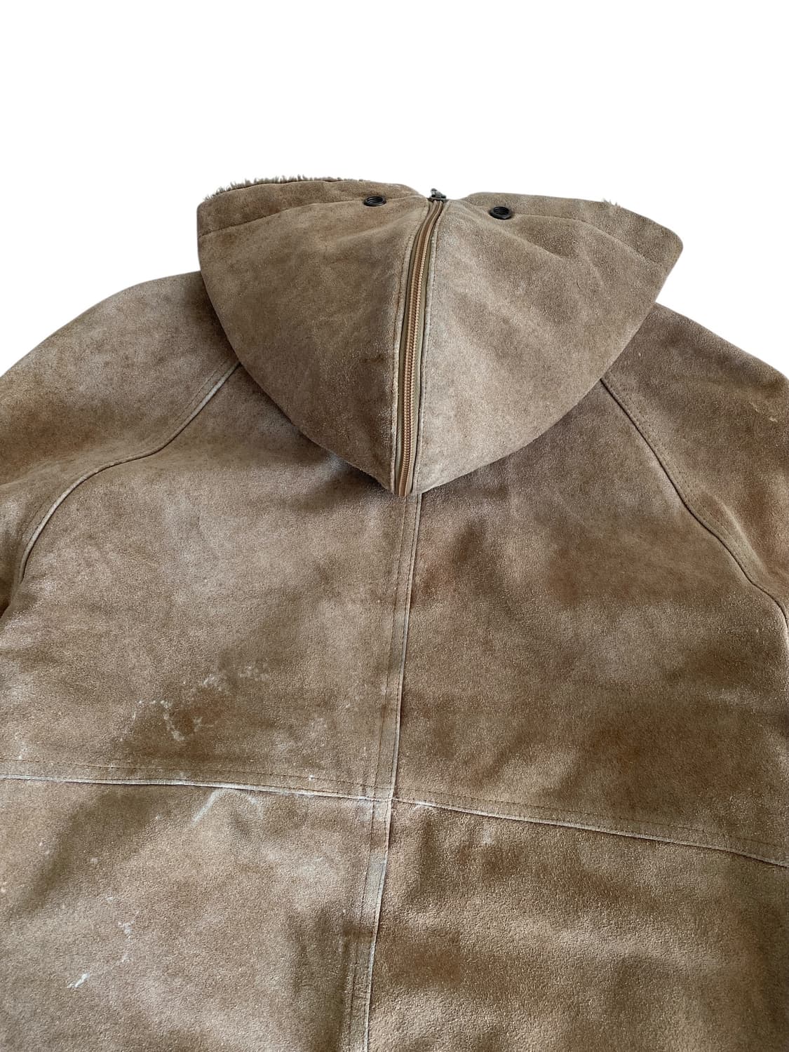 8-90's J.Riggings 스웨이드 보아-린넨 후드 자켓 상품이미지10