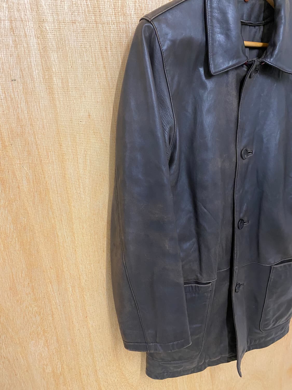 VTG leather coat 빈티지 레더 코트 상품이미지4
