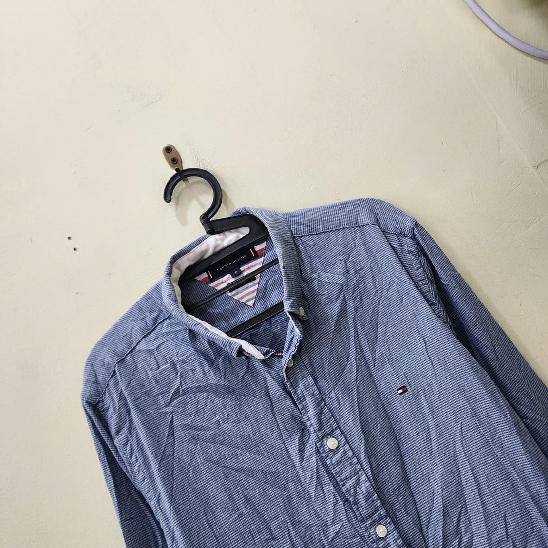 [XL] 타미힐피거 코튼 캐시미어 셔츠 (블루) 상품이미지2