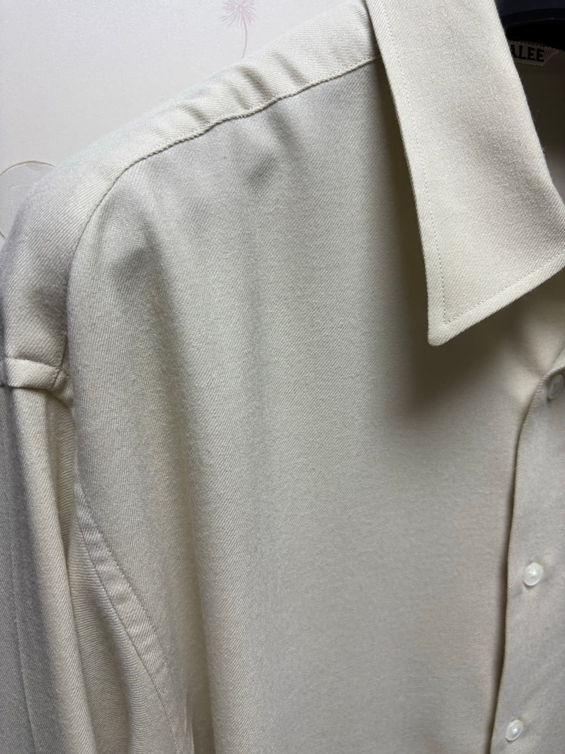 [5] 오라리 슈퍼 라이트 울 셔츠 아이보리 상품이미지3