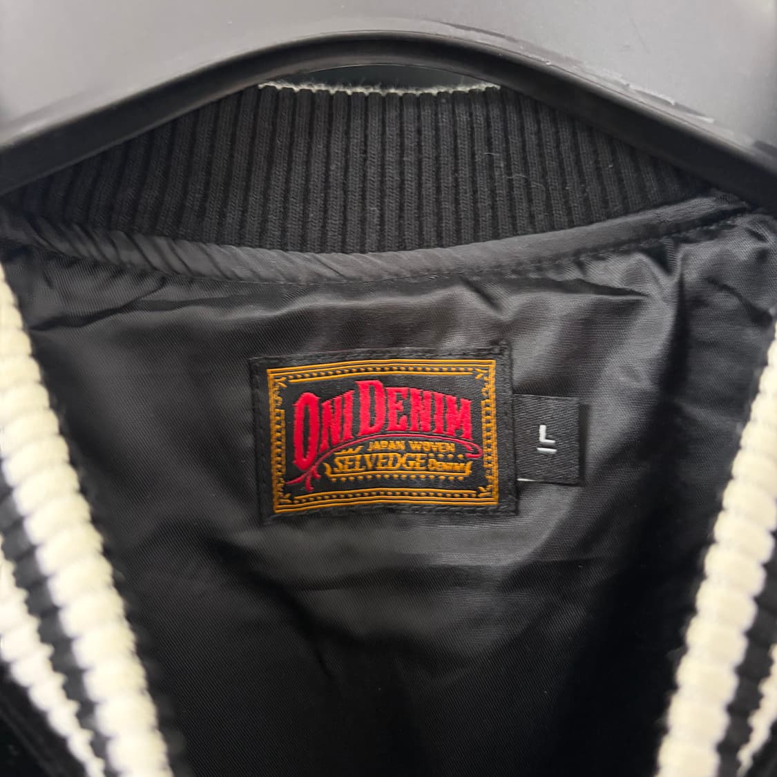 오니데님 벨벳 자수 스카쟌 자켓 상품이미지8