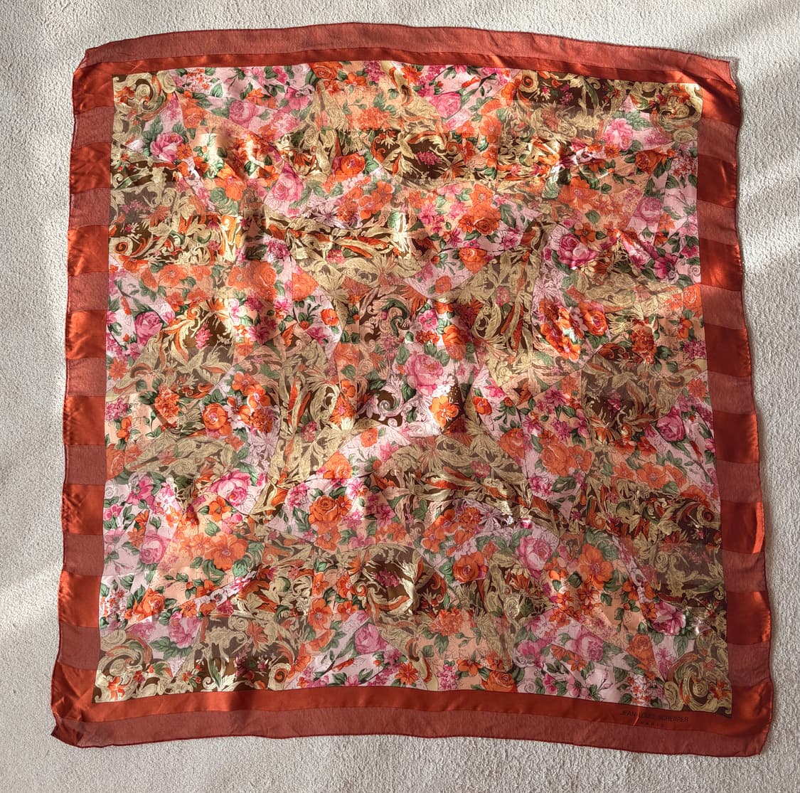 [정품] Jean-Louis Scherrer Paris 실크 스카프 상품이미지1